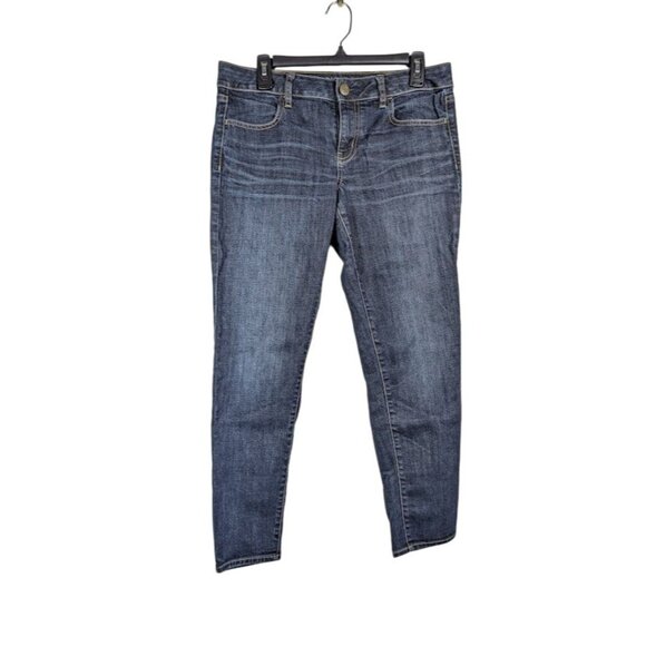 American Eagle Jeans Women's Size 10 Jegging Ankle Super Stretch Skinny Dark - Picture 1 of 7
